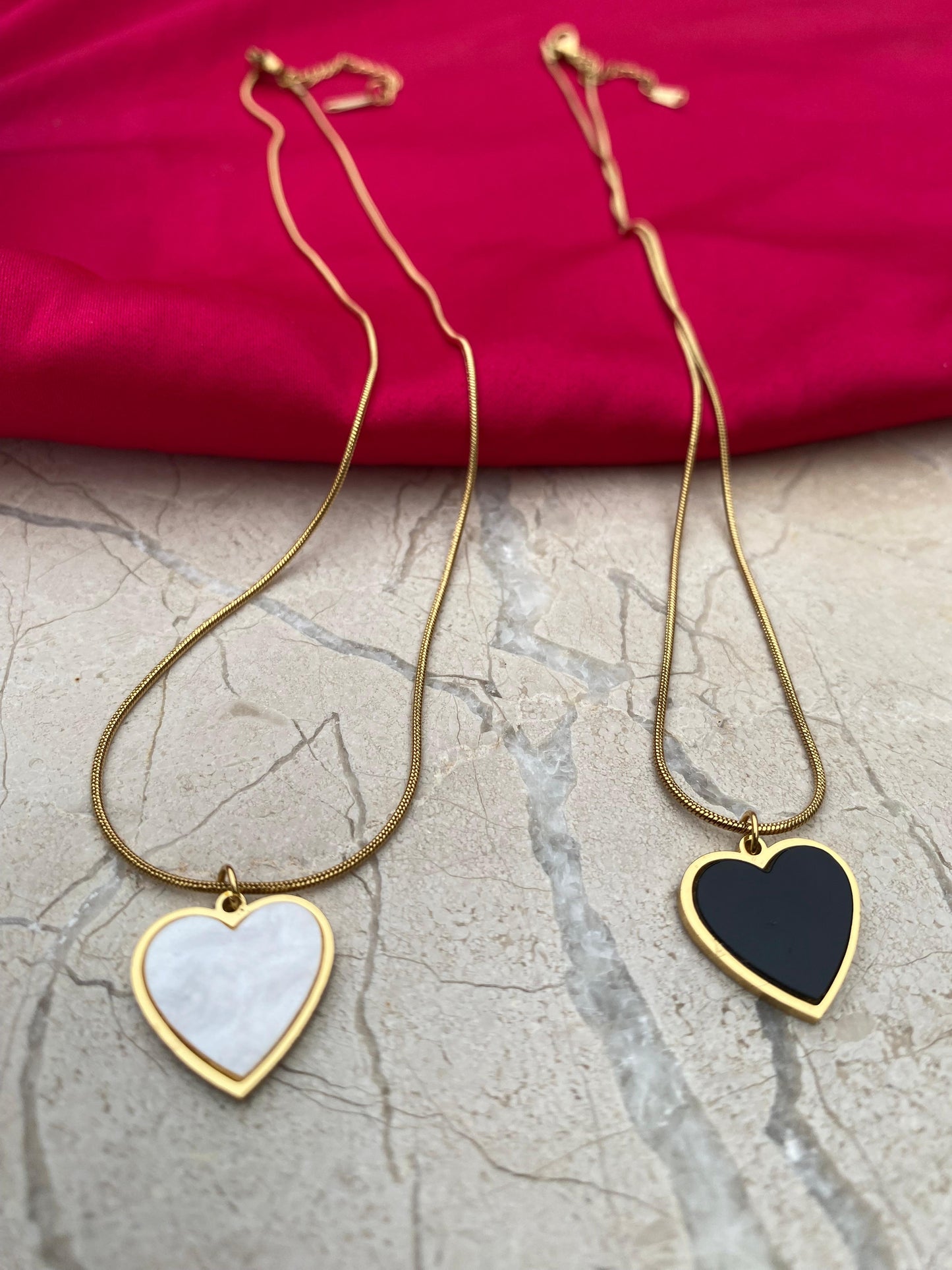 New Heart-shaped pendant necklace stainless steel