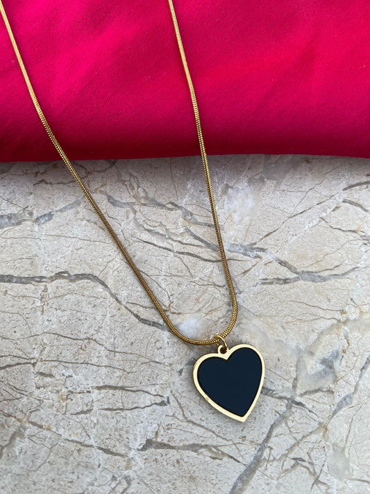 New Heart-shaped pendant necklace stainless steel